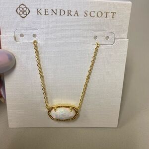 Kendra Scott white opal necklace